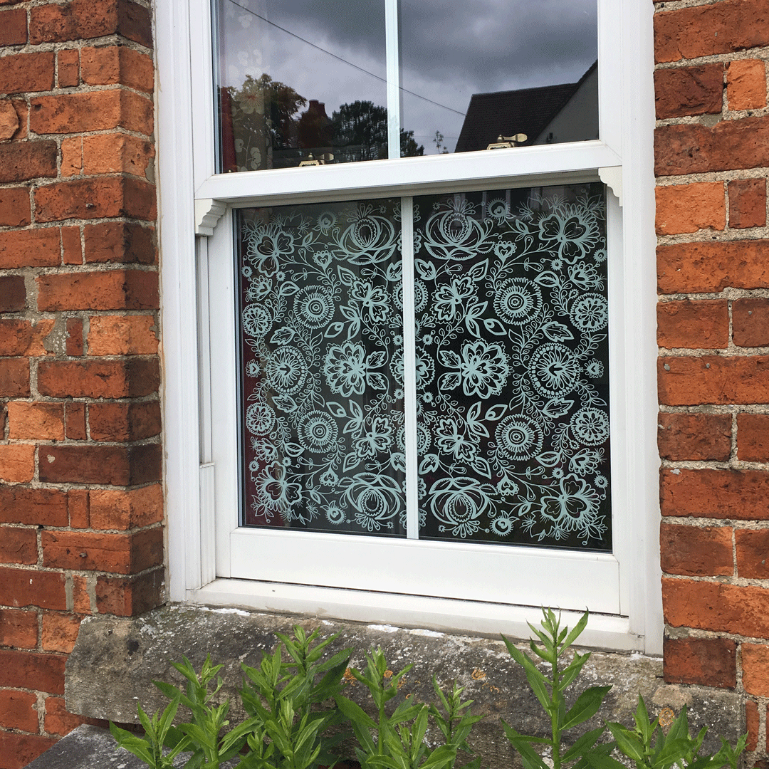 Flora made-to-measure window film