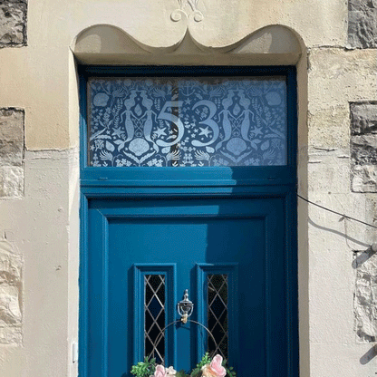 Mermaids custom door number window film
